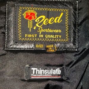 Reed Leather Men's style bomber jacket.